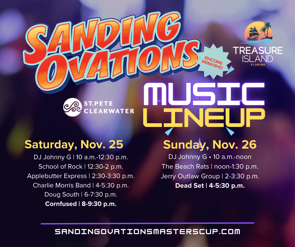 Sanding Ovations Encore Weekend music lineup
