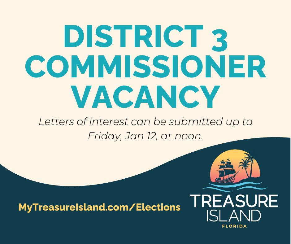 District 3 Commissioner vacany letters of interest accepted through January 12 at noon