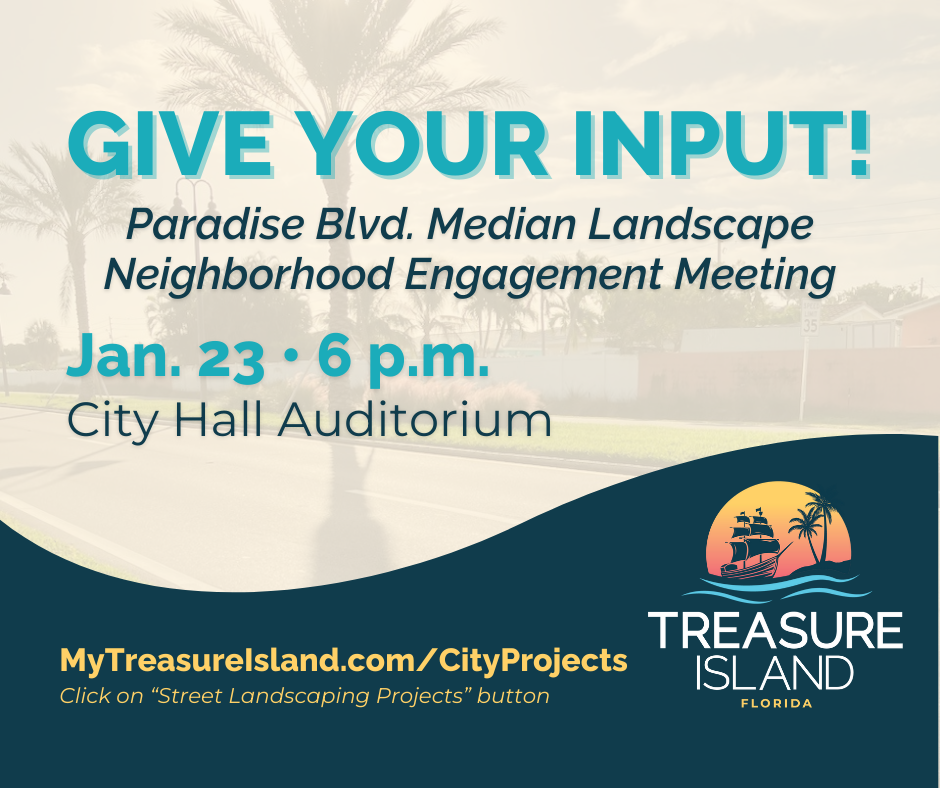 Give your input on the Paradise Boulevard Median Landscaping project