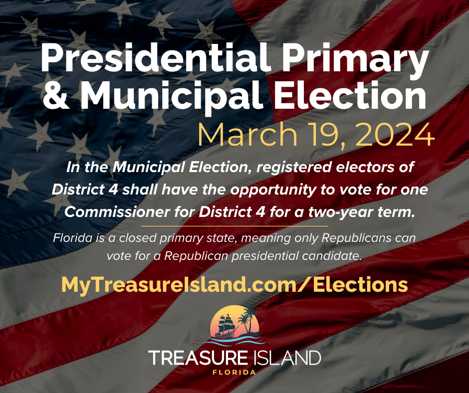 Presidential Primary and Municipal Election will be on March 19