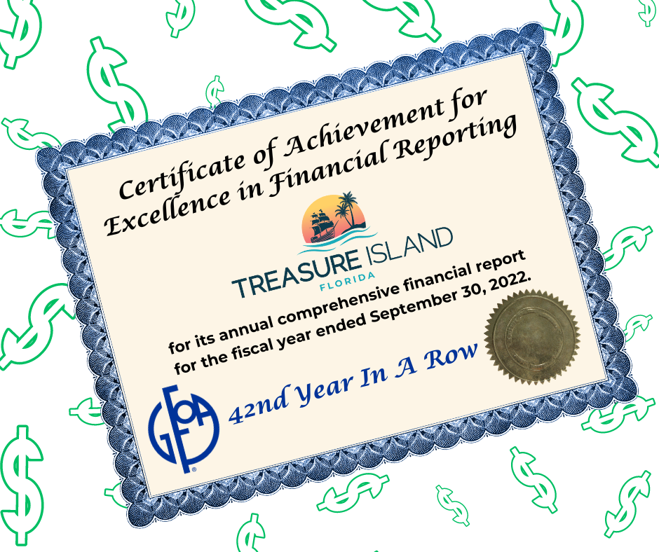 Government Finance Officers Association Certificate of Achievement for Excellence in Financial Reporting