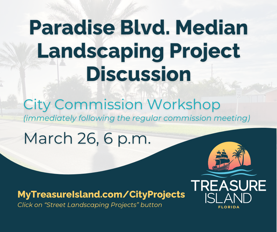Paradise Blvd Median Landscaping Project discussion