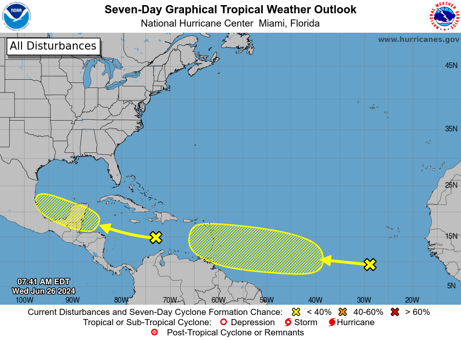 National Hurricane Center monitoring two systems