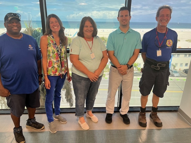 City of Treasure Island Parks and Recreation administrative staff