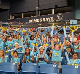 Treausure Island Summer Camp at Rays game