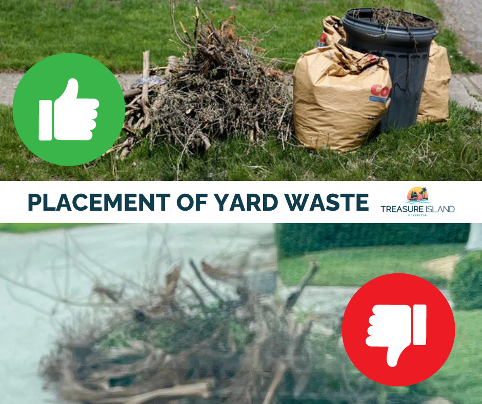 How to properly place yard waste out for collection