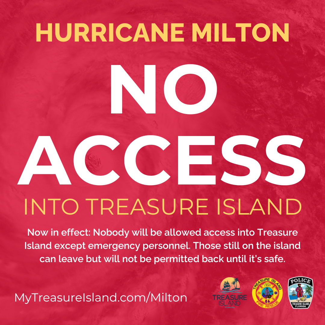 No access onto Treasure Island