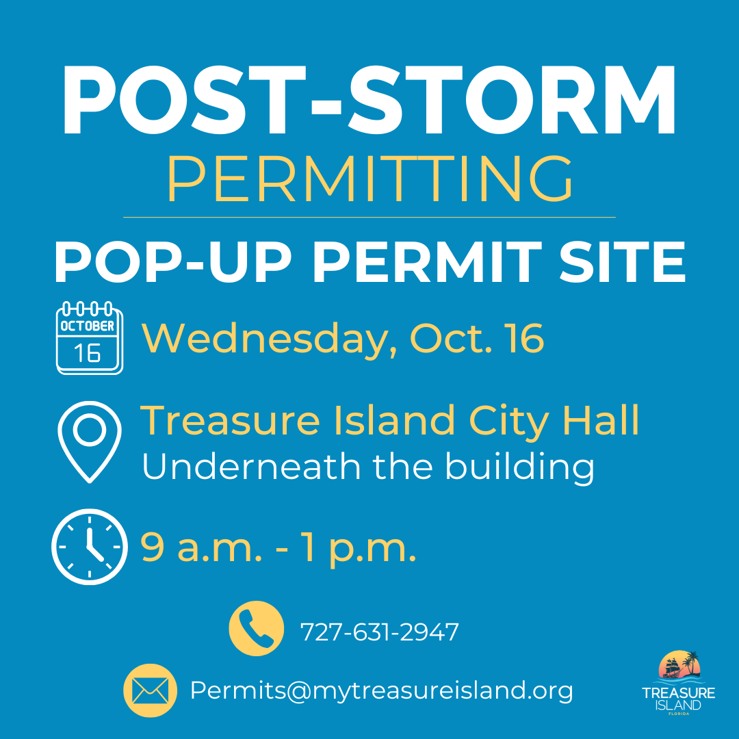 Post-storm permitting pop-up site