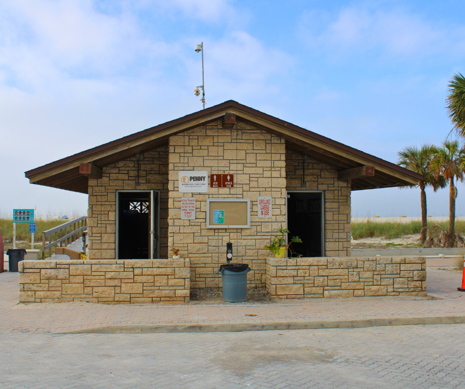 Photo of restroom facilities at Gulf Front Park