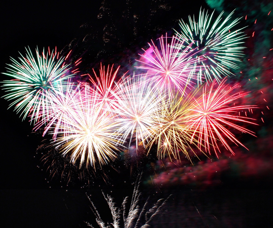 Fireworks in the sky