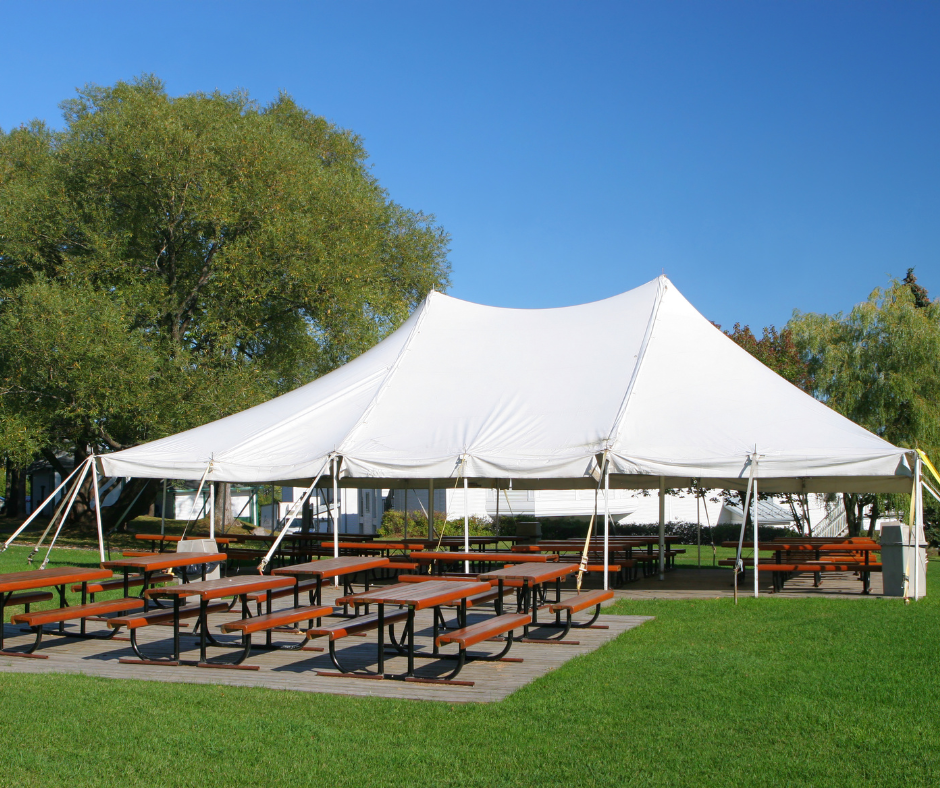 Outdoor tent for a special event