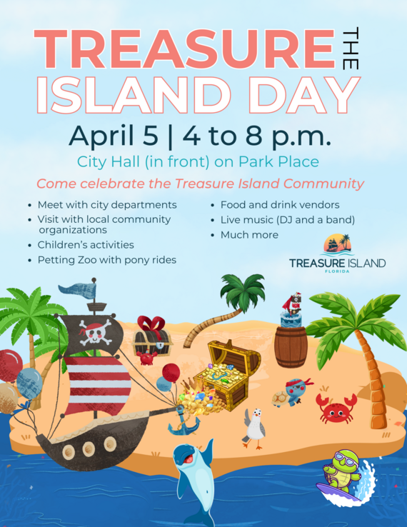 Treasure the Island Day - Community Appreciation Day will be on April 5 in front of City Hall