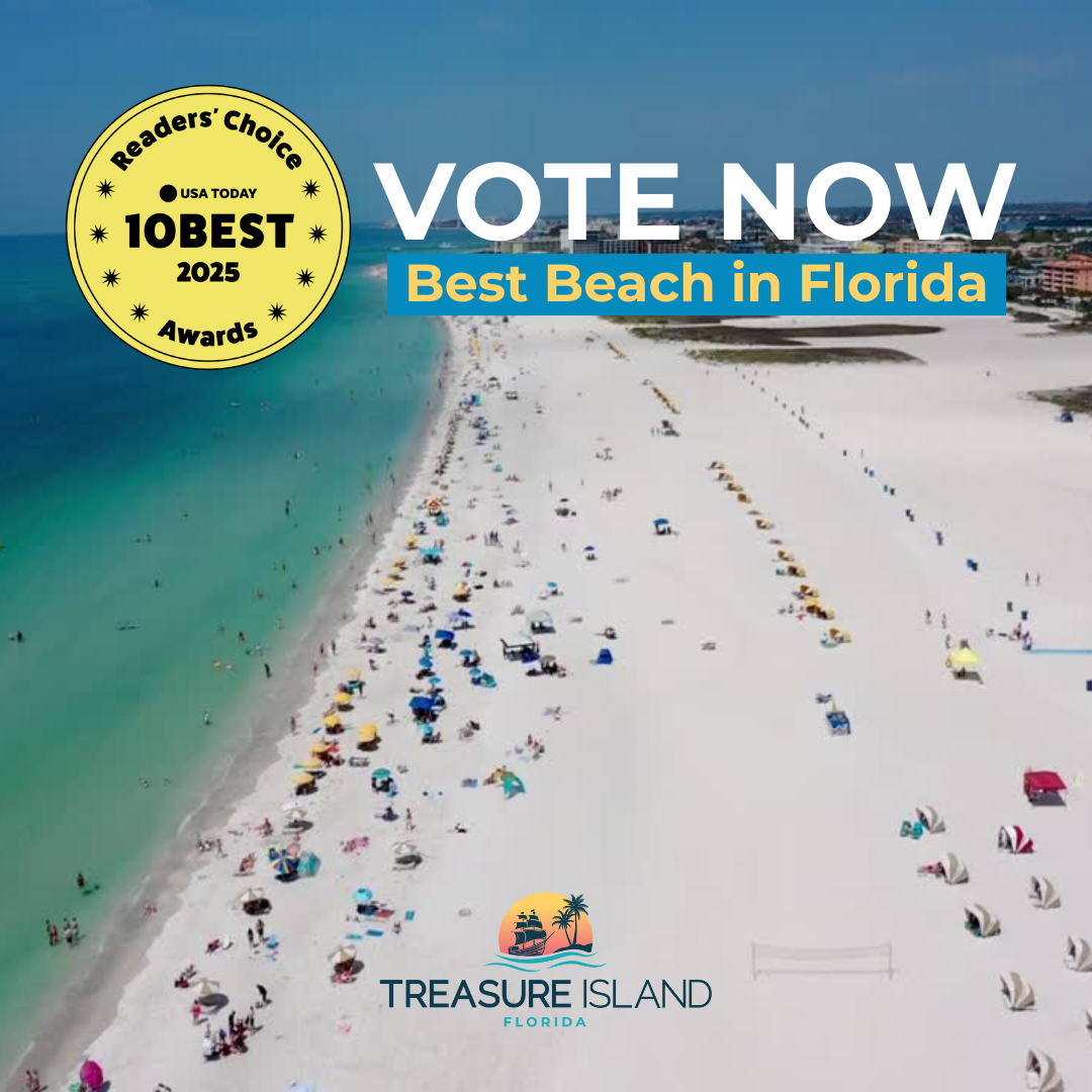 Vote for Treasure Island Beach for Best Florida Beach