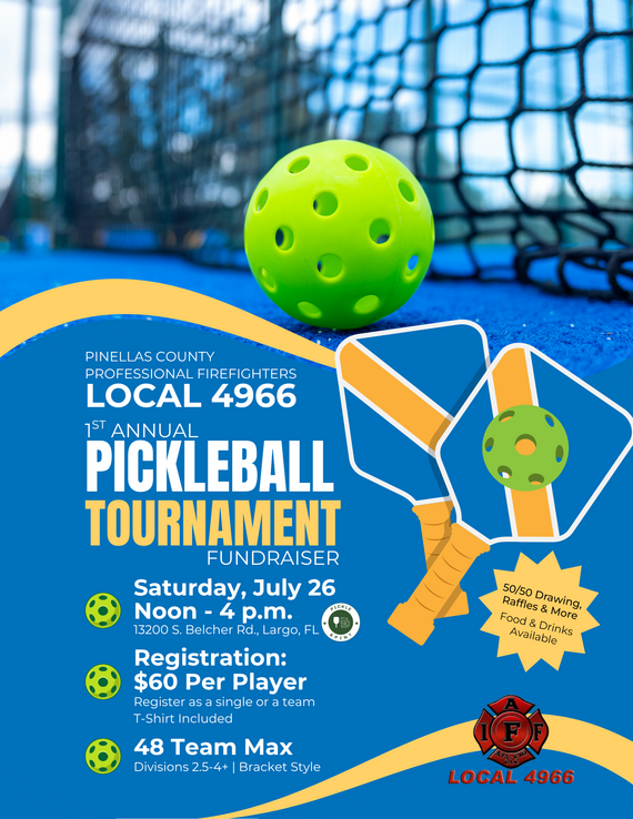 Pickleball tournament flyer