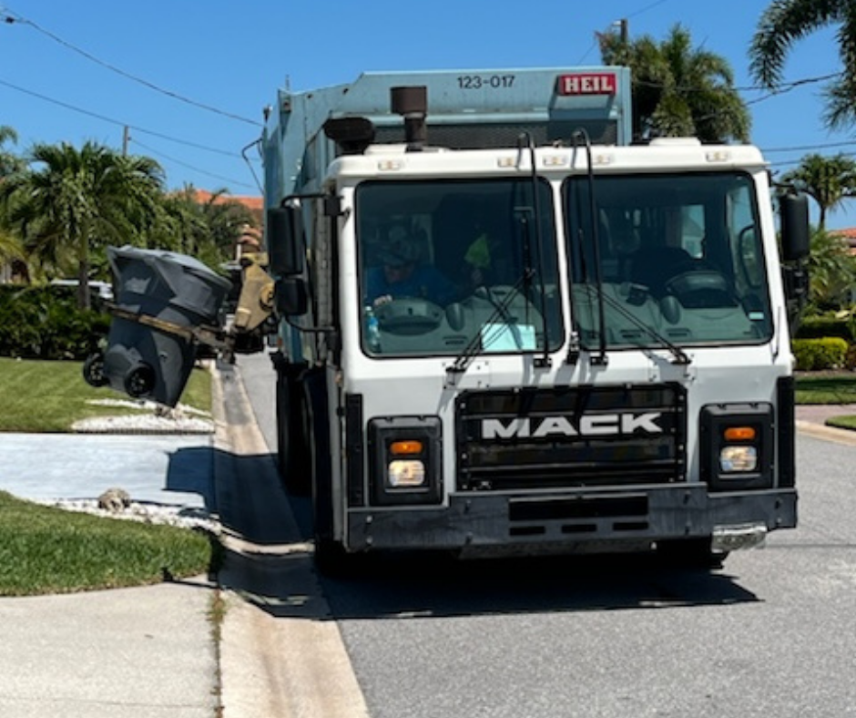 City of Treasure Island garbage truck