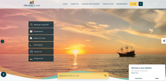 screenshot of MyTreasureIsland.com