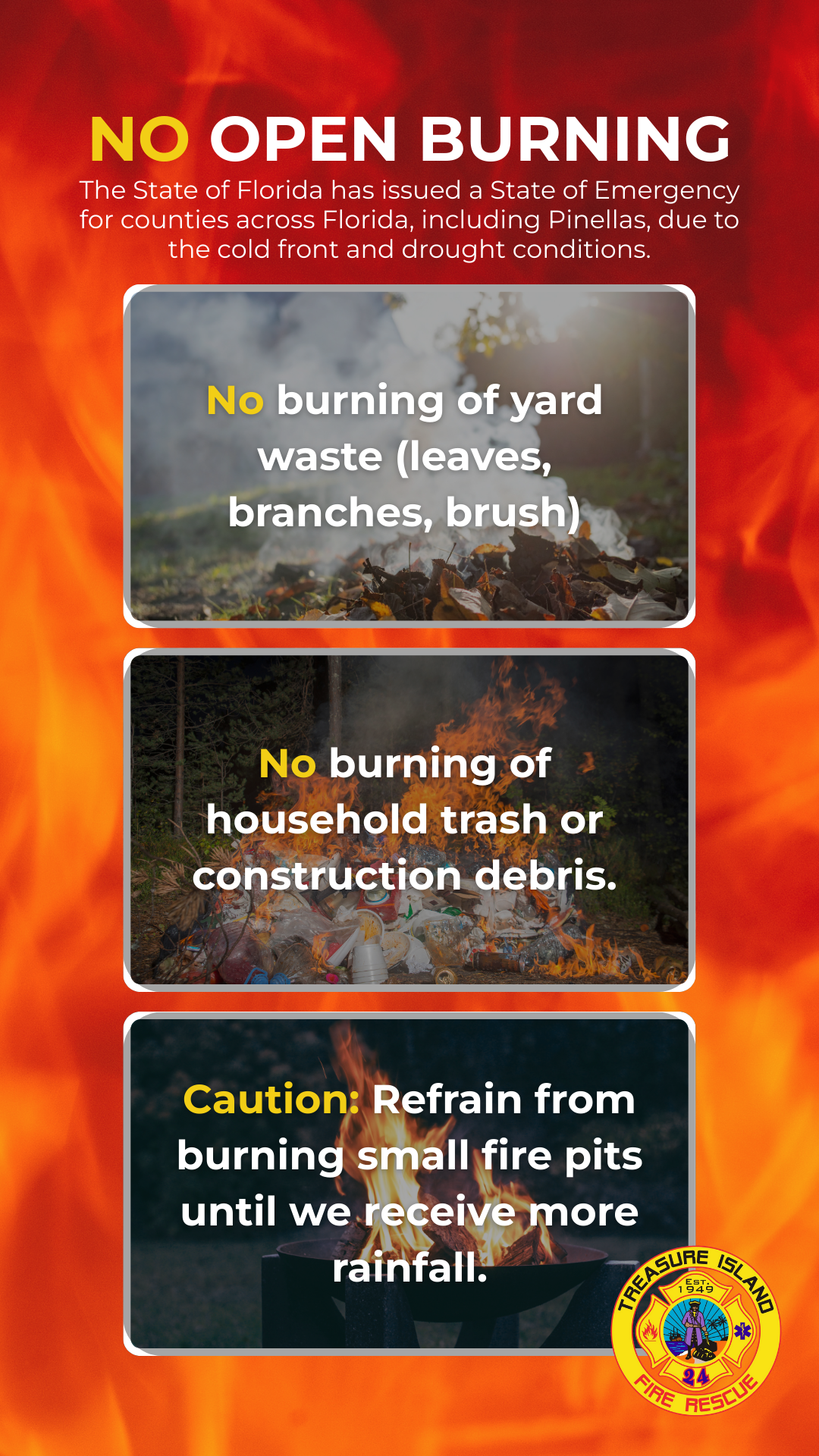 No open burning graphic