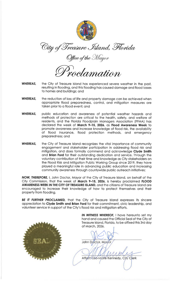 Flood Awareness Week proclamation