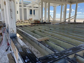Sunset Beach Pavilion under construction