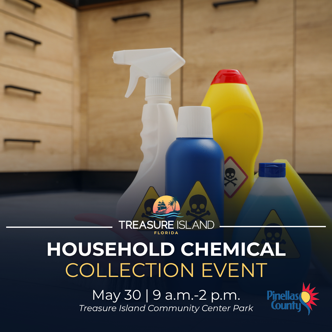 Pinellas County Household Hazardous Waste (HHW) event on Saturday, May 30 from 9 a.m. to 2 p.m.