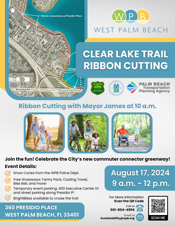 Clear lake ribbon cutting 10 am August 17, 2024