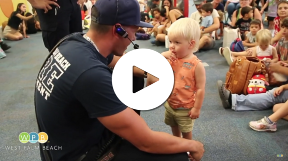 WPB-TV Video: Touch A Truck Event at Mandel Public Library