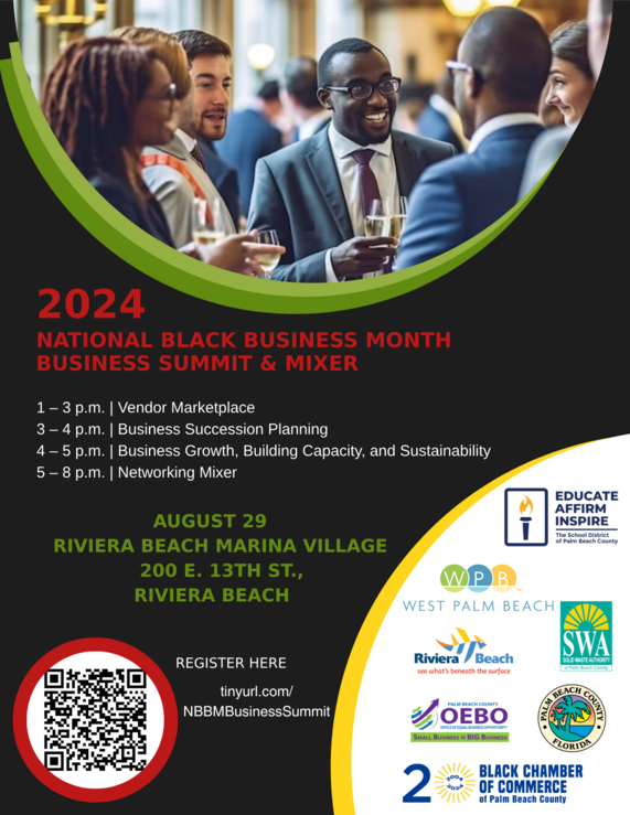 National Black Business Month Business Summit and Mixer  Thursday, Aug 29