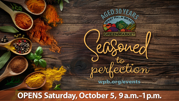 WPB GreenMarket Coming Saturday, October 5 