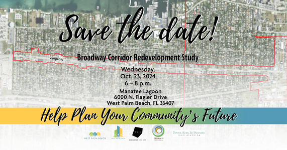 CRA News: Broadway Corridor Redevelopment Study Oct 23, 6 to 8 p.m. 