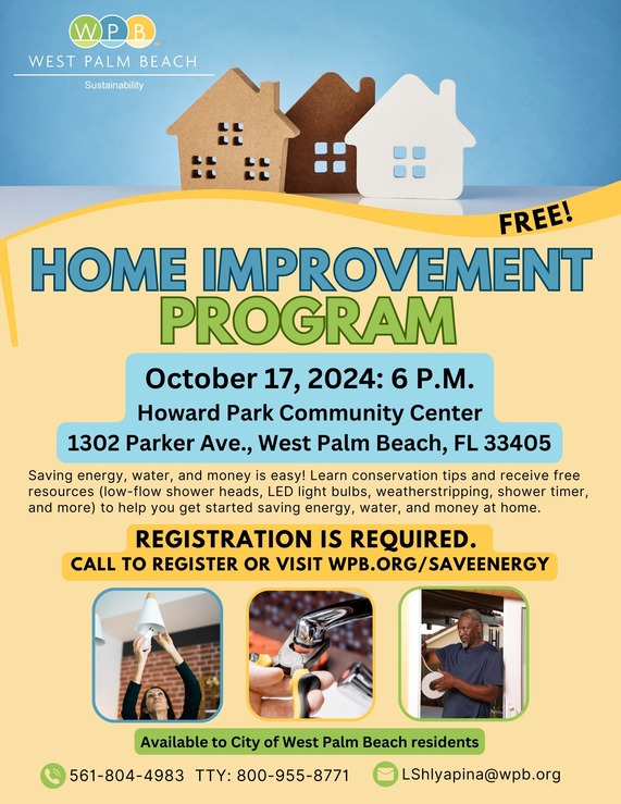 Home Improvement Workshop Oct 17 