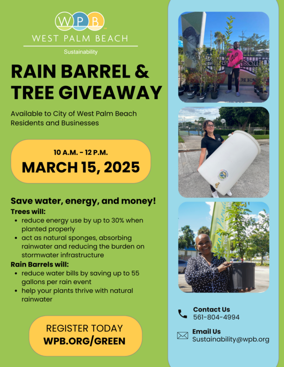 Tree and Rain Barrel Giveaway March 15, 2025