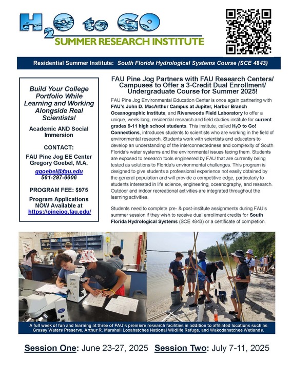 H20 2 GO Summer Program