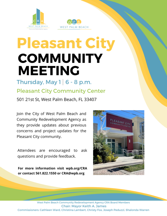 Pleasant City Community Meeting Flyer