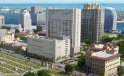 Mayor James Announces Revised Palm Beach Atlantic University Expansion Plan, Image shows mock-up of PBAU structure 