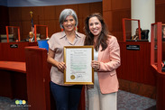 Claudia Mendoza and City Commission President Christina Lambert - a.jpg