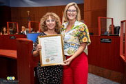 Estrella Parada and City COmmissioner Cathleen Ward - a