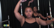 Soul Movement- Inspiring Young Dancers in Northwood Village, two young girls dancing, link to WPBTV video coverage 