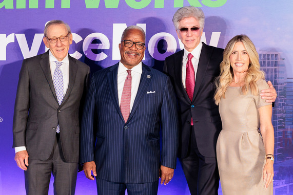 group photo ServiceNow x Related Ross with Mayor Keith James