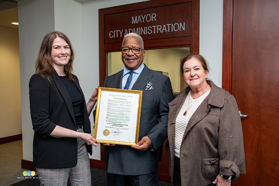 FANA, Chelsea Patterson, Mayor Keith A. James and Kathleen Thibeault - a