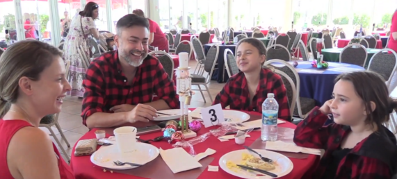 Sandi & Santa's Annual Pancake Breakfast