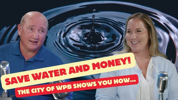 'Save water and money, west palm beach shows you how' podcast episode YouTube link