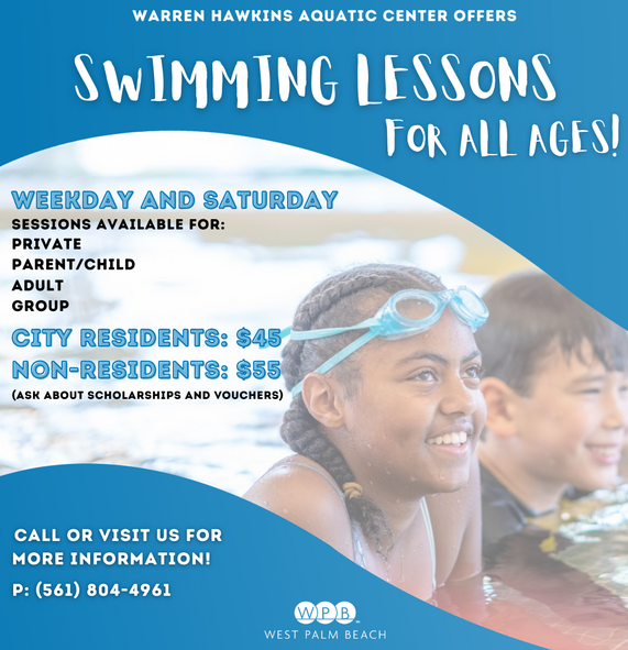 Warren Hawkins Aquatic Center Offers Swimming Lessons for All Ages