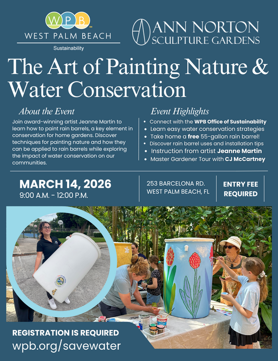March 14 2026 Rain Barrel Giveaway Flyer