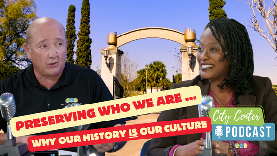Graphic shows two people and says Preserving who we are ...why our history is our culture"