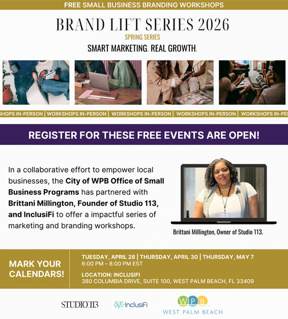 Brand Lift Series 2026: Free Marketing Workshops for Small Businesses Starting April 2026