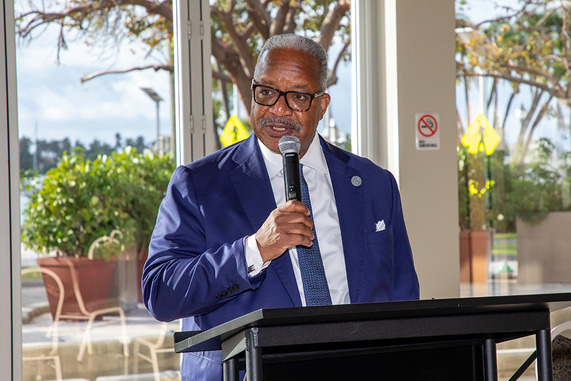 Mayor Keith A. James speaks at Small Business Week kickoff 