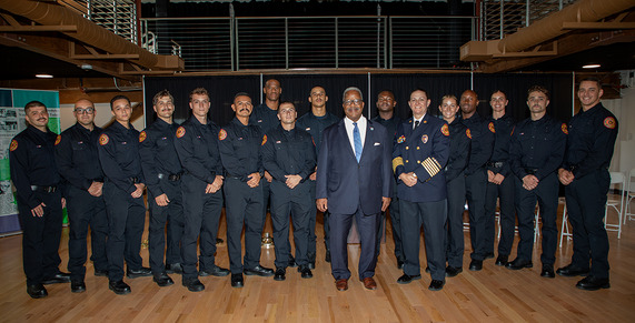 Mayor with West Palm Beach Fire Department Graduates June 2026