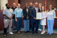 West Palm Beach Mayor Keith A. James proclaimed the month of July 2026 as National Parks and Recreation Month in the City - group photo