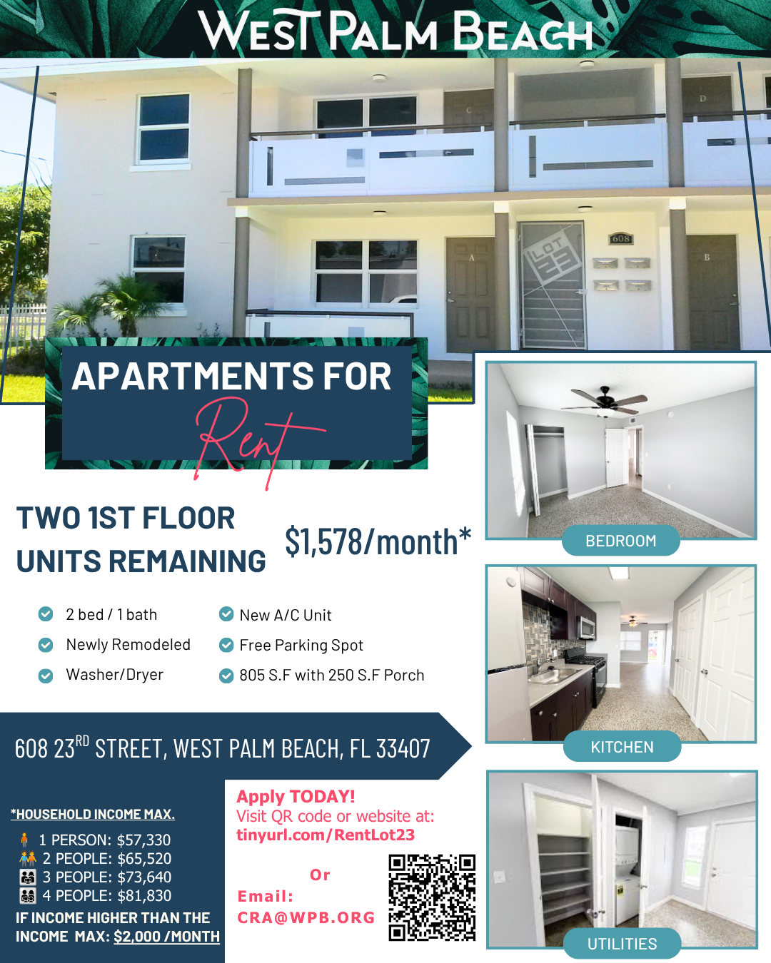 Lot 23 Apartments Available for Rent in West Palm Beach | Apply Today! Read caption for full details 