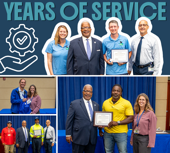 years of service West Palm Beach photos of the Mayor and staff